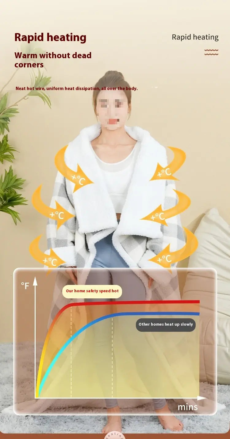 Wearable Electric Blanket Shawl